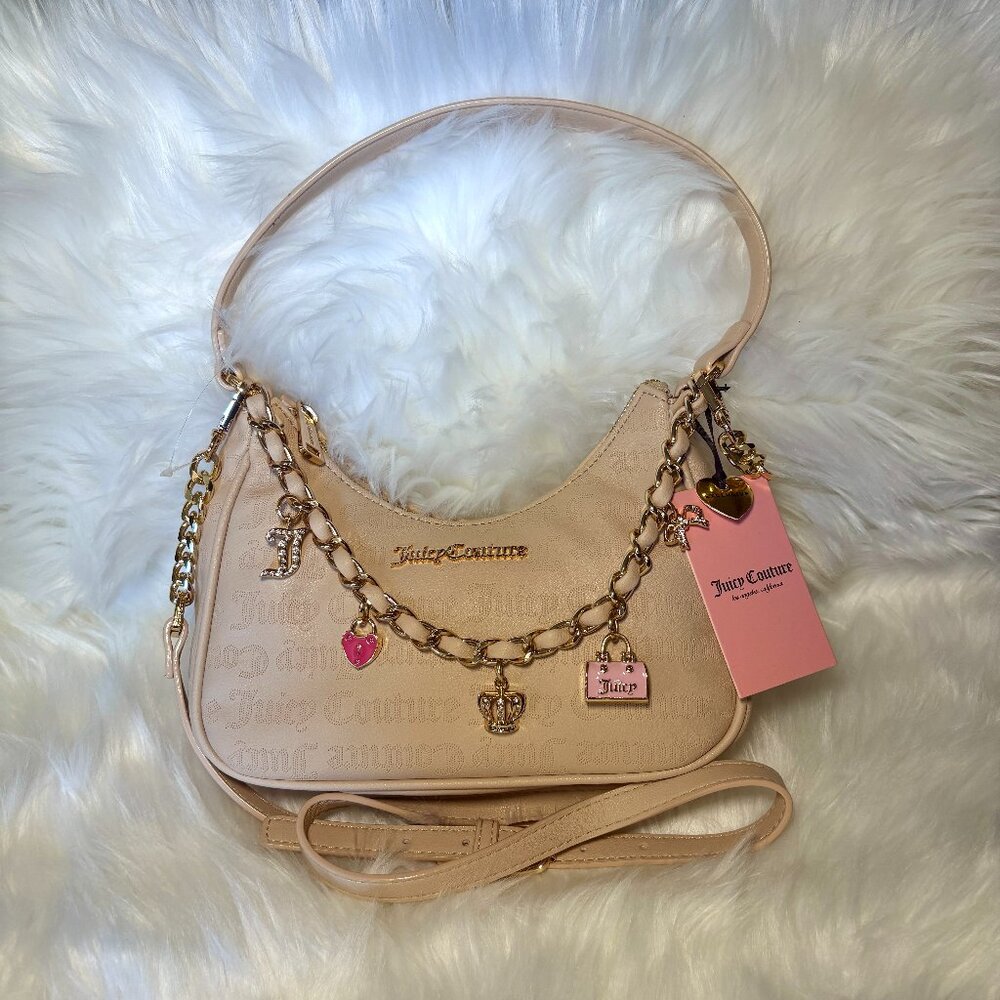 NEW Juicy Couture Princess Charming Shoulder Bag Sandstone